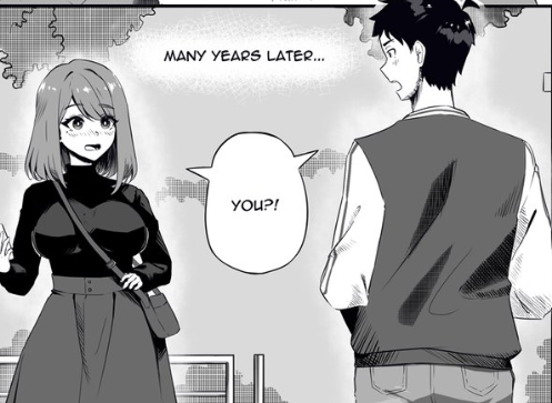 A 3 panel Romcom Manga which ends in a page